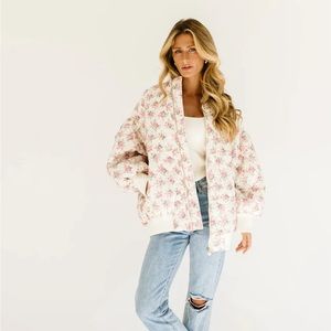 NWT Walk in The Park Floral Jacket